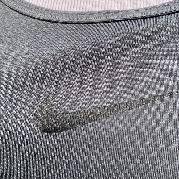 NIKE PRO Dark Grey & Black Sports Bra DRI-FIT Size Medium - Picture 4 of 12